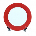 Тарелка керамическая с красной заливкой 20 см LQSM8-R